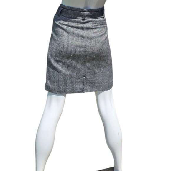 BANANA REPUBLIC Belted Wool Blend Mini sz 6 - Picture 5 of 10